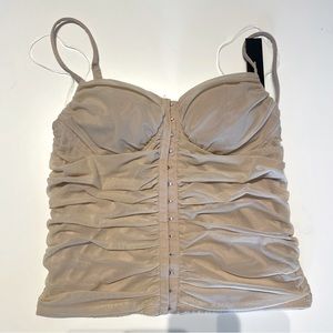 Spaghetti strap Hook & Eye Bustier Top